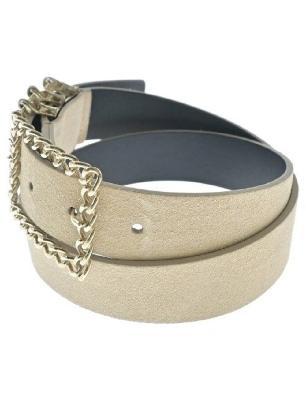 Chanel CC Logo Belt Beige